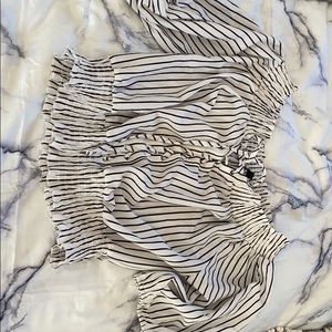 women’s ruffled off-the-shoulder top